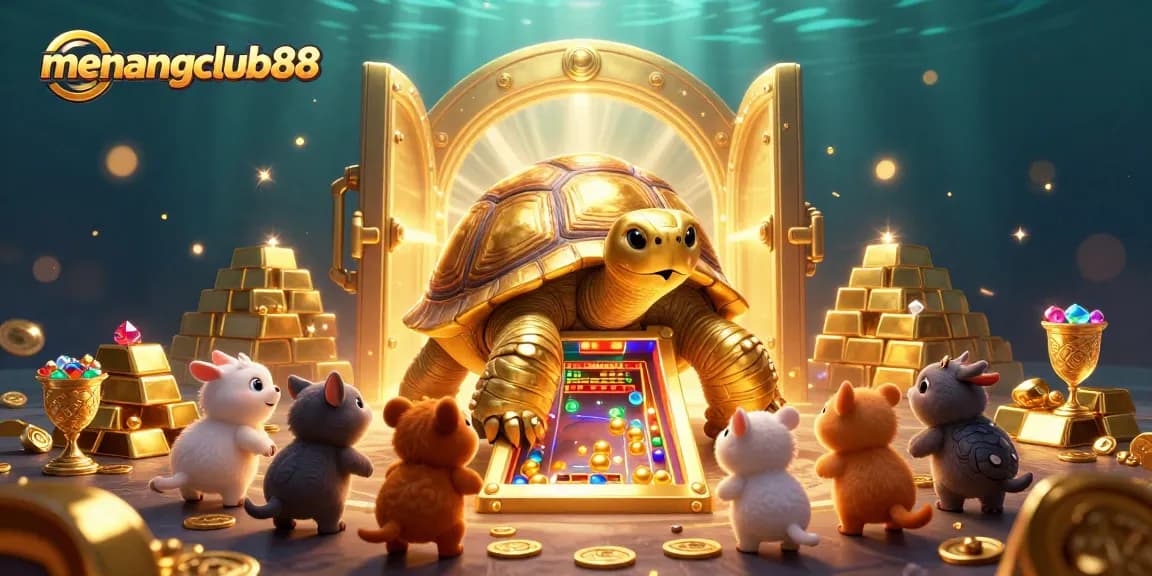 Engage in thrilling gameplay with menangclub88, featuring vibrant golden treasures and unique gaming characters.