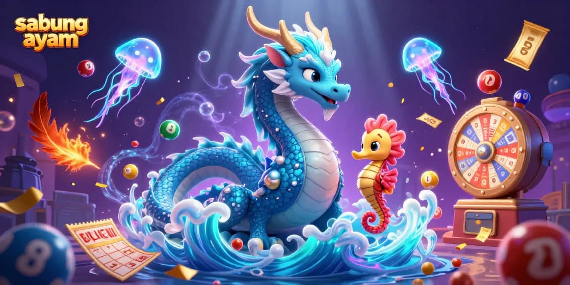 Immerse in the sabung ayam action as the azure dragon and companions battle amidst a dynamic visual scene.