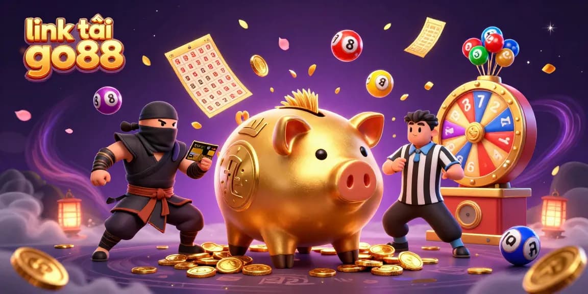 Experience thrilling gameplay with link tải go88 in this vibrant 3D casino illustration.