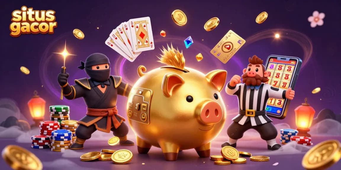 Experience exciting slots action with situs gacor showcased in a thrilling casino scene.
