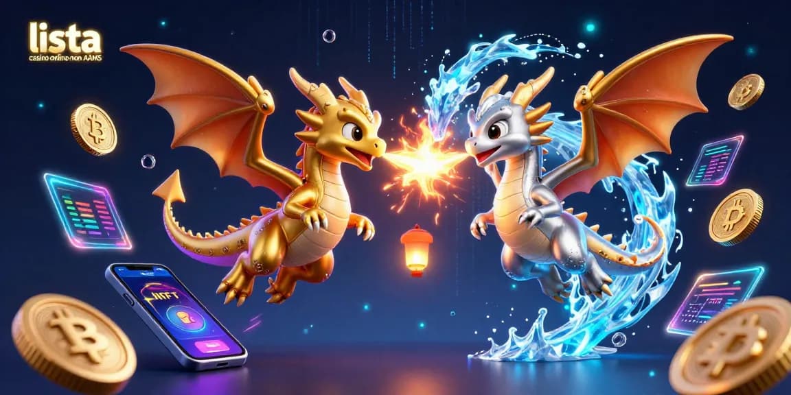 Scopri l'emozione di lista casino online non AAMS con draghi 3D vivaci ed elementi crypto.