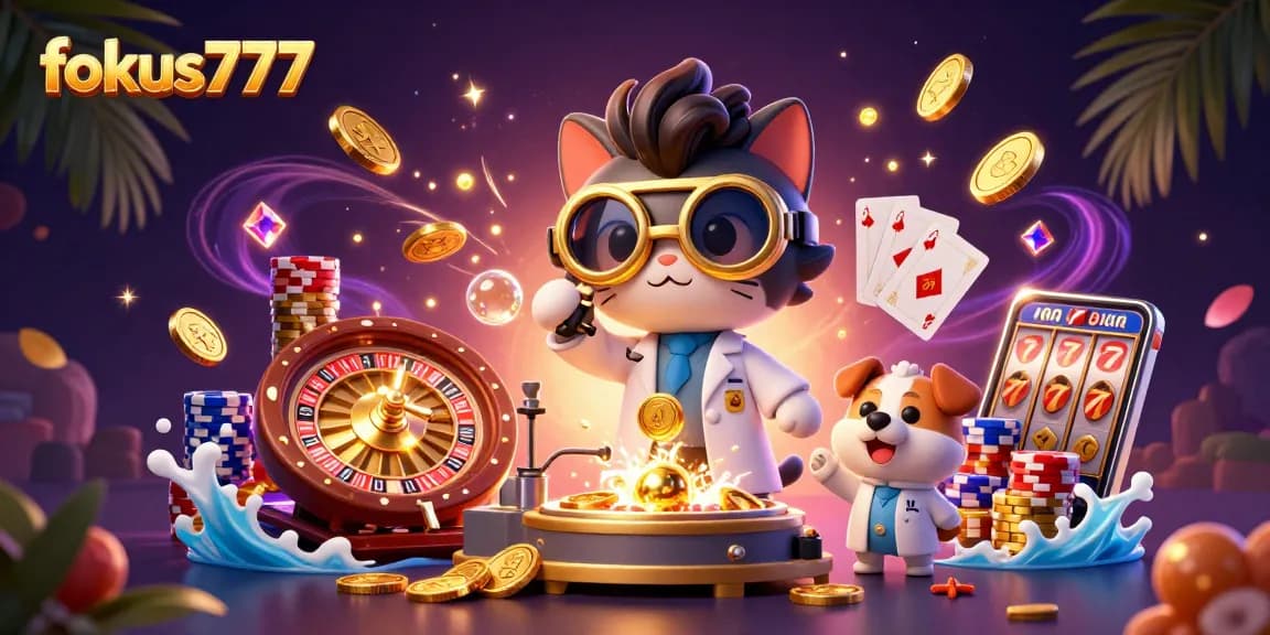 Win big with fokus777 in an exciting online casino featuring classic games and vibrant animations.