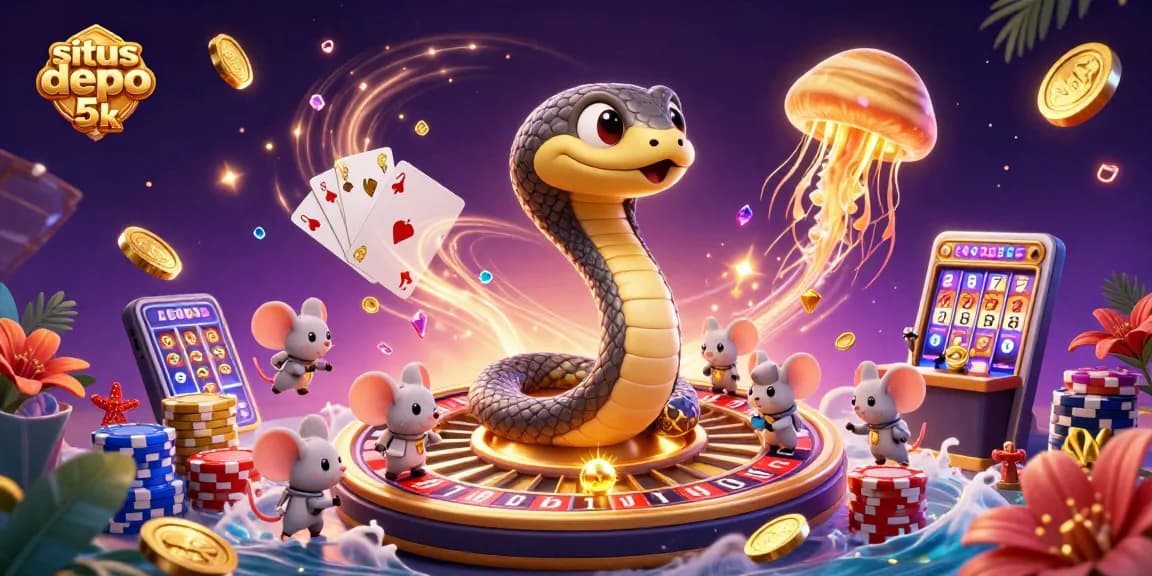 Experience the excitement of situs depo 5k through vibrant gaming elements and dynamic characters.