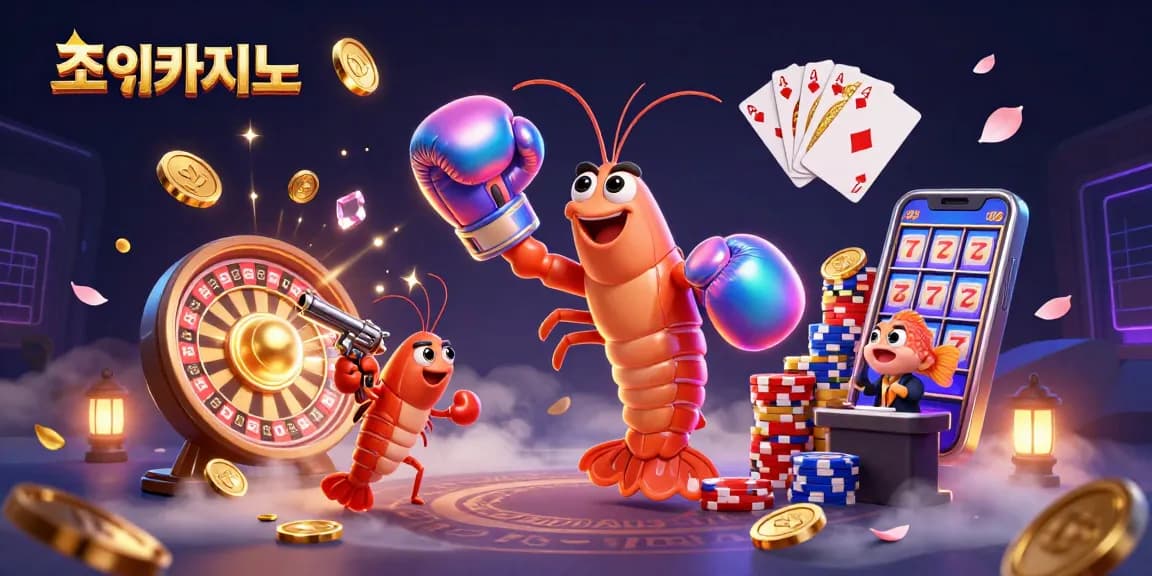 Experience the excitement of 조이카지노 with a vibrant casino scene featuring action-packed characters.