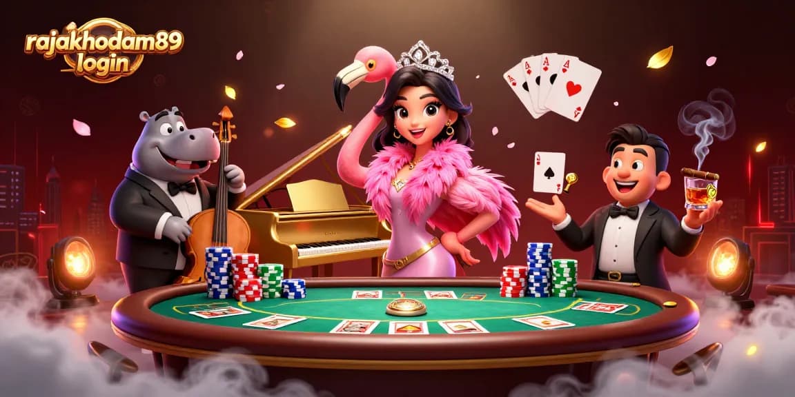 Rajakhodam89 login, nikmati pengalaman bermain kasino dengan pemain flamingo dan hippo dalam suasana ceria.