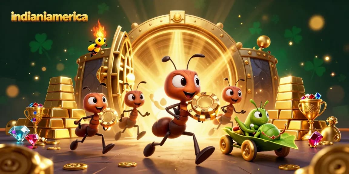 Join the action with indianiamerica as ants pull off a heist in this vibrant casino scene.