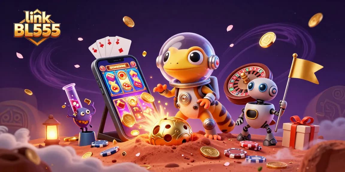 Experience thrilling action with link BL555 as a Martian gecko uncovers a golden casino on Mars.