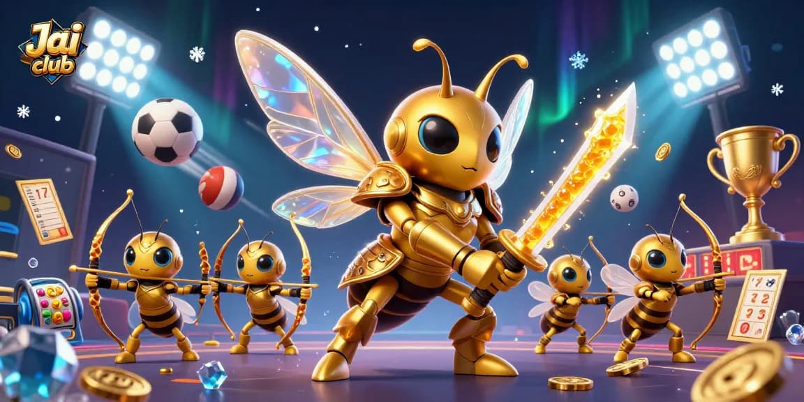 Join exciting gambling games on Jai club with dynamic characters and vibrant sports elements.