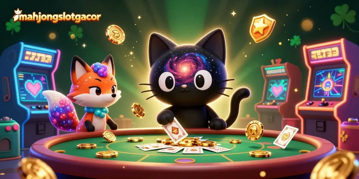 Experience the magic of mahjongslotgacor with colorful characters and lively casino elements.