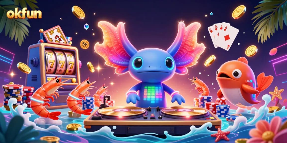 Spin golden slots and win big with okfun's neon casino extravaganza.