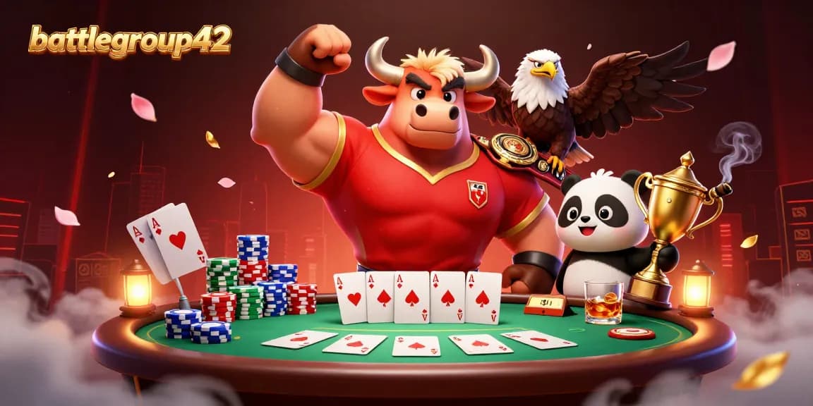 Experience thrilling gameplay at battlegroup42 and see iconic characters enjoying poker night with excitement!