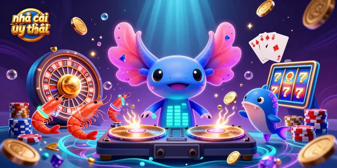 Experience dynamic gaming at nhà cái uy tín with vibrant characters and thrilling casino elements.