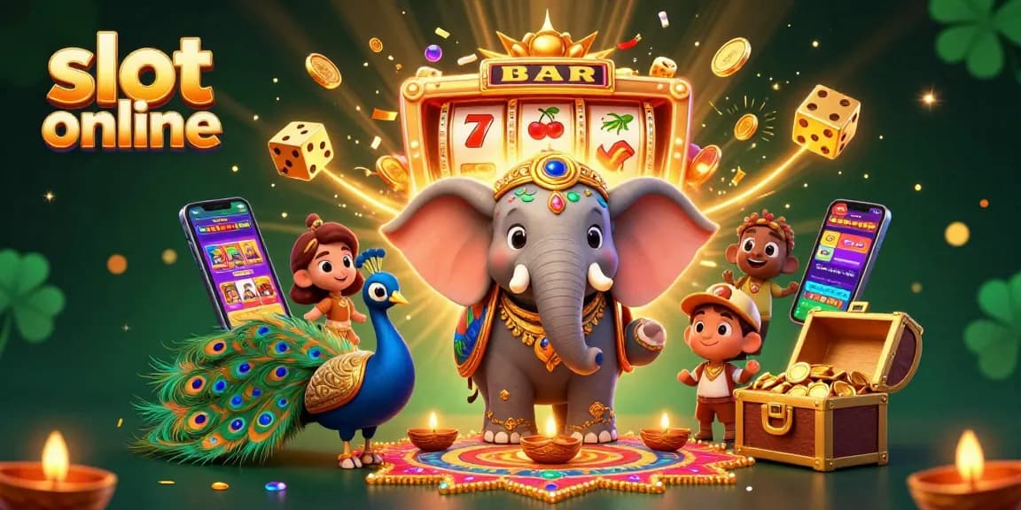 Mainkan slot online dengan elemen keberuntungan seperti simbol 7 beruntung dan mesin slot yang meledak dengan koin.