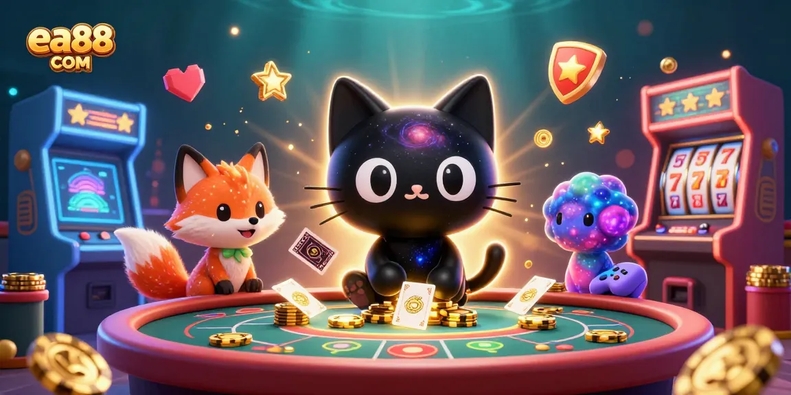 Experience exciting gameplay at ea88 COM with cosmic characters and vibrant casino elements.
