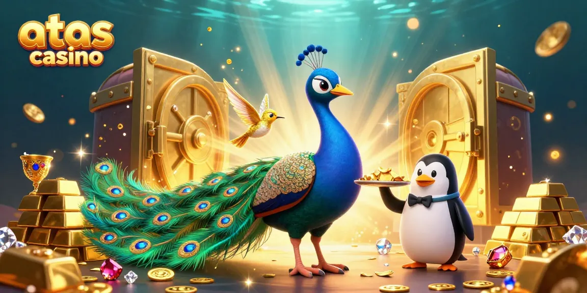 Experience the excitement at atas casino with vibrant gaming elements in a dynamic 3D scene.