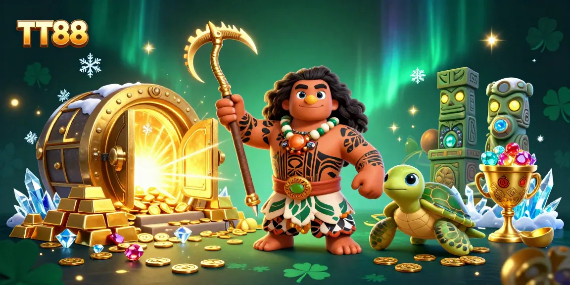 Engage with TT88 tips through a vibrant casino-themed digital illustration featuring adventure and excitement.