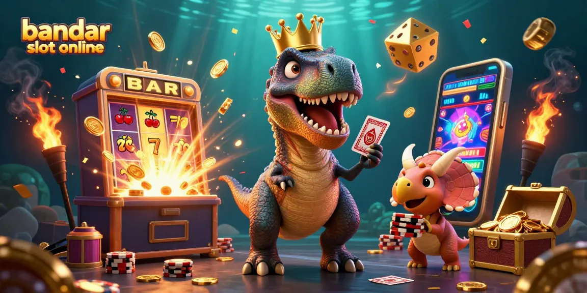 Menangkan permainan di bandar slot online dengan T-Rex, pterodactyl, dan triceratops yang ikonik