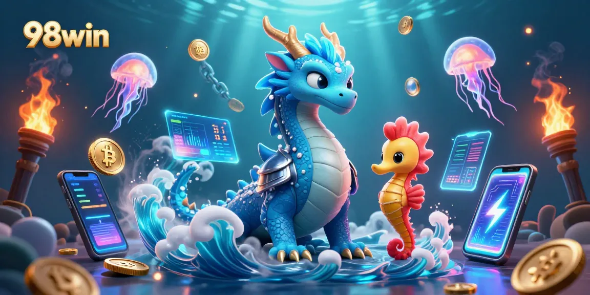 Engage with thrilling 98win gaming adventures featuring a mesmerizing underwater scene.