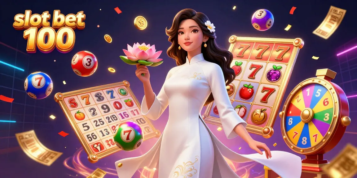 Engage with exhilarating slot bet 100 strategies in this vibrant 3D illustration featuring dynamic elements.