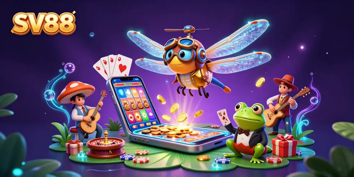 Engage with SV88 as the dragonfly pilot guides players through an exciting casino adventure.