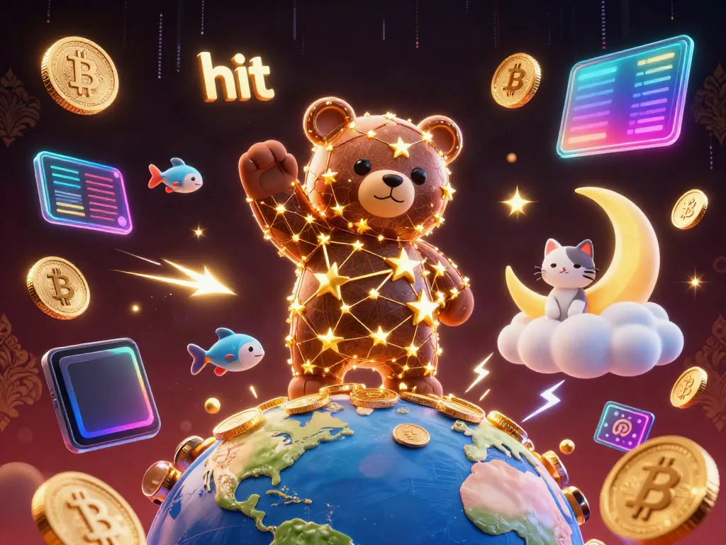 Experience hits of glory with a charming constellation bear scooping coins in a vibrant 3D casino scene.