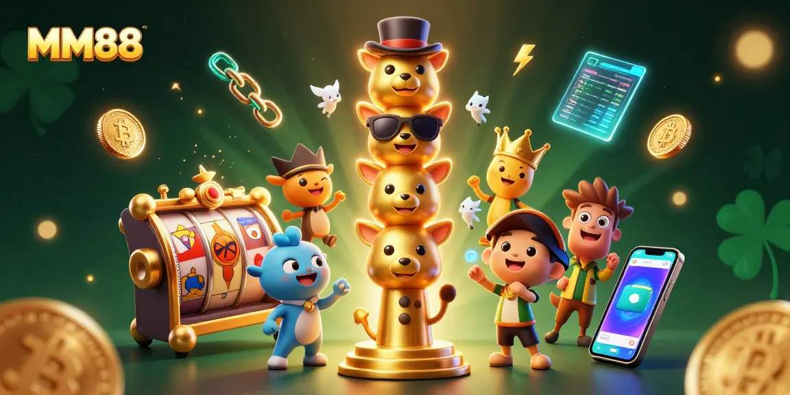 Win big at MM88 with vibrant casino-themed illustrations and dynamic gaming elements!