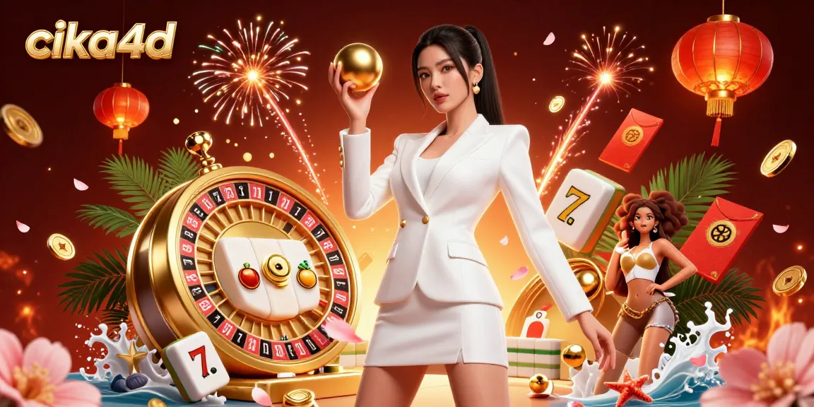 Experience the thrilling jackpot action at cika4d with vibrant casino elements and dynamic visuals.