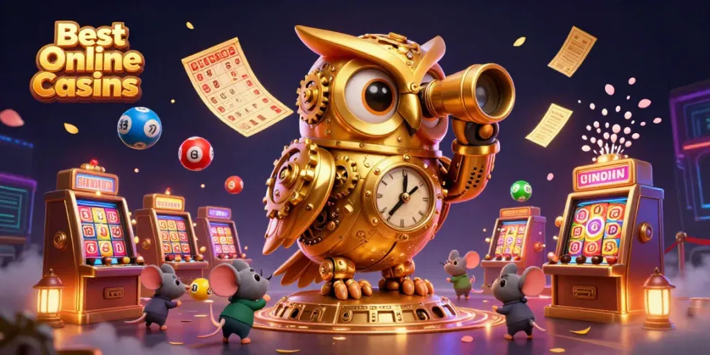 Experience thrilling adventures at the Best Online Casinos with vibrant slots and animated characters.