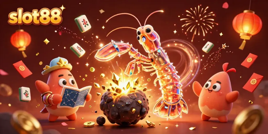 Slot88 memberikan kesempatan menang dengan ilustrasi ceria dari permainan slot modern.