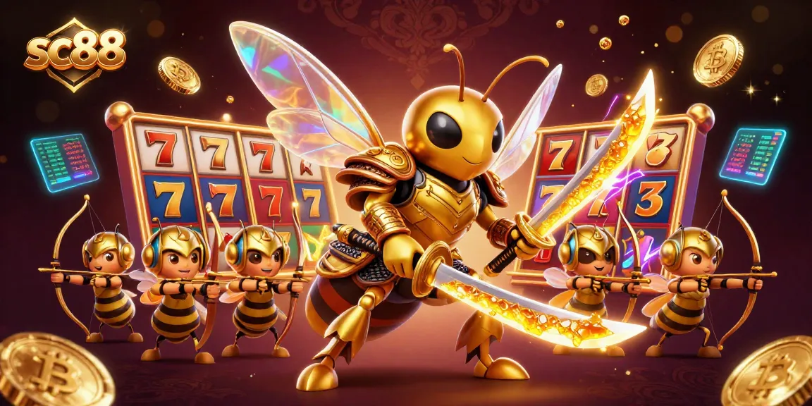 Engage with sc88 and experience thrilling slot games amidst colorful, luminous casino elements.