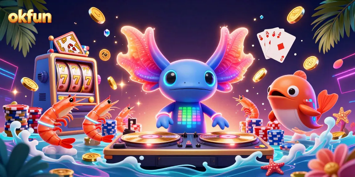 Spin golden slots and win big with okfun's neon casino extravaganza.