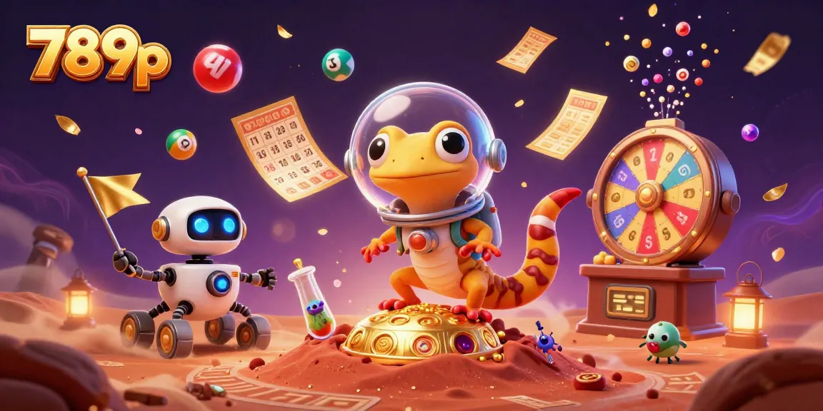 Experience thrilling gaming at 789p with vibrant lottery balls and dynamic casino elements.