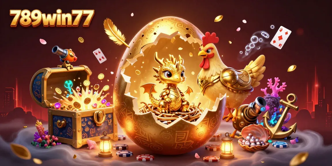 Engage in thrilling gaming adventures at 789win77 with crystalized gold dragons and poker chips.