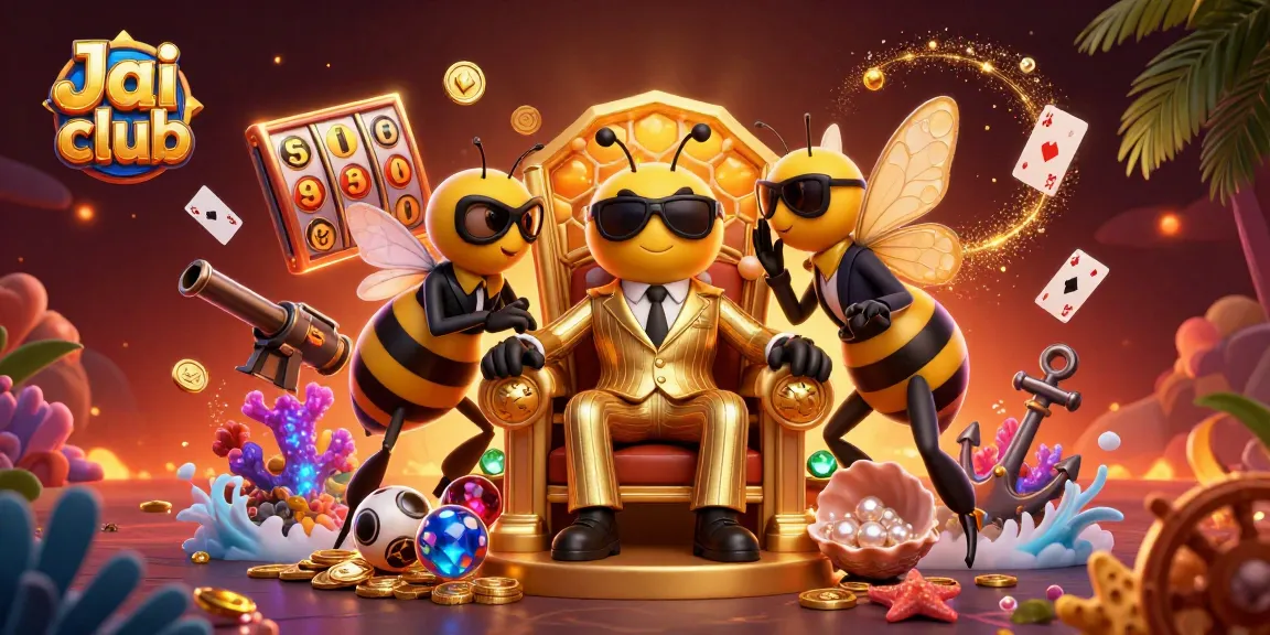 Join the fun on Jai club with an exciting 3D scene featuring vibrant gambling elements.