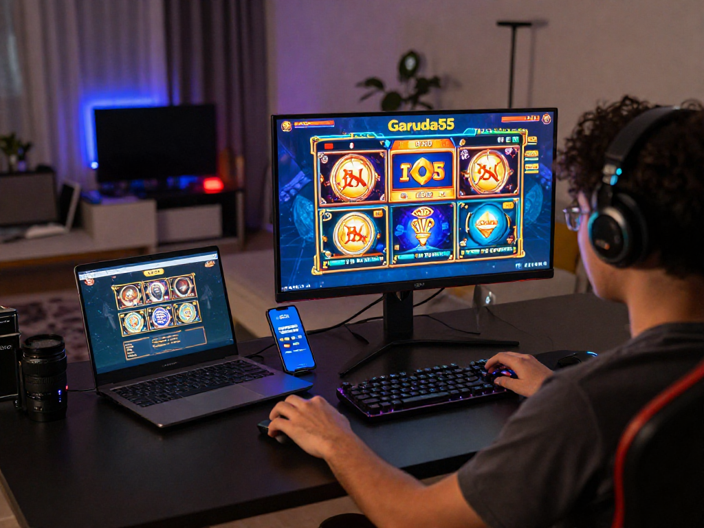 Engaging online gaming experience at https://garuda55.com/ with vibrant graphics and accessories