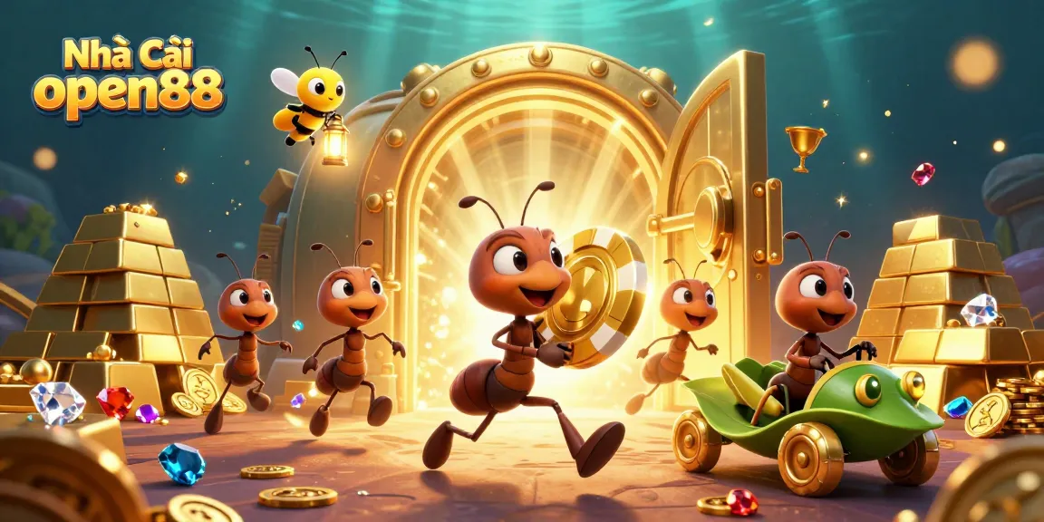 Engage with Nhà cái open88 in a high-stakes 3D heist scenario filled with golden treasures.