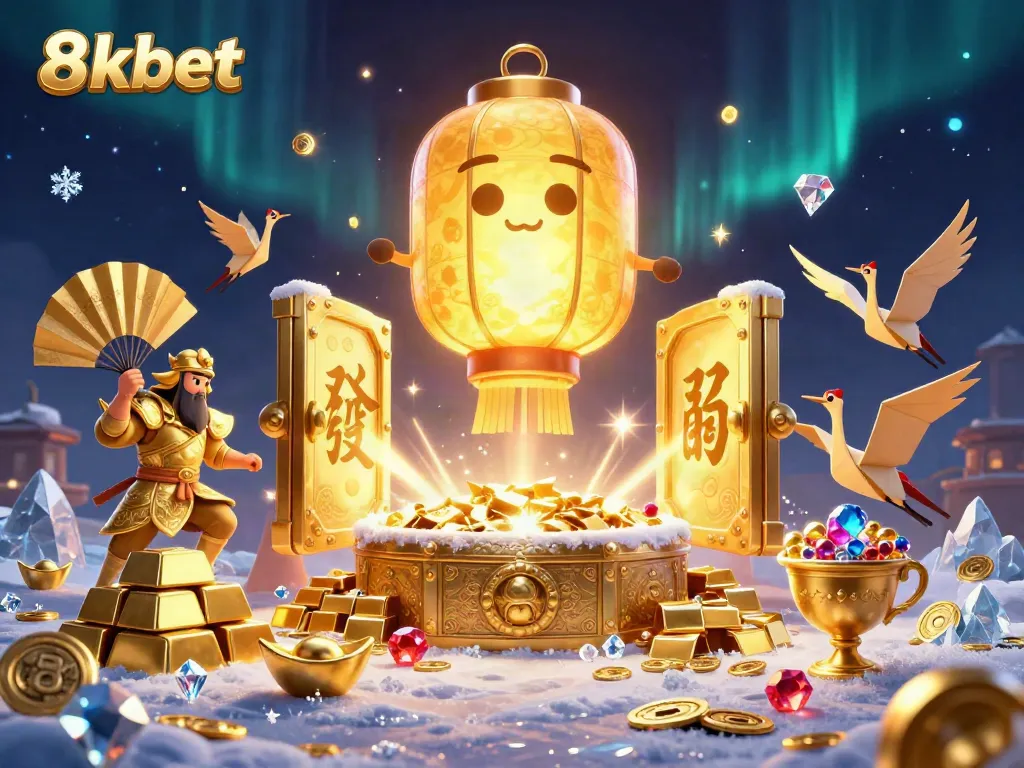 Experience thrilling gaming action with 8xbet's vibrant 3D casino illustration showcasing fortune and excitement.