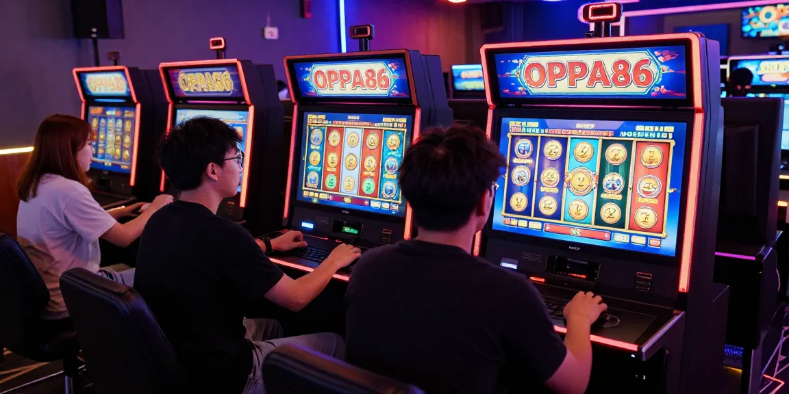 Exciting gaming moment at OPPA86 link platform showcasing vibrant slot games.