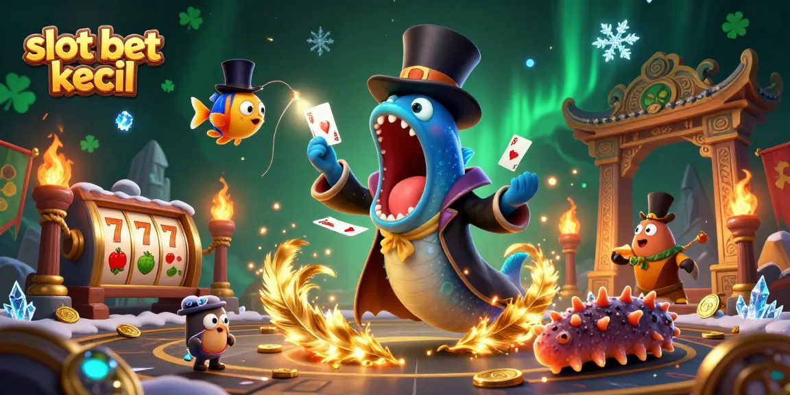 Engage with slot bet kecil and witness magical gaming moments in a vibrant casino scene.