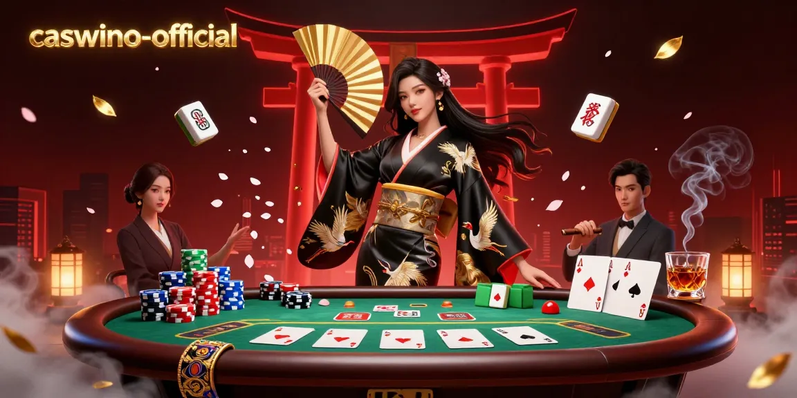 Engage with the ultimate gaming experience at caswino-official featuring a dynamic casino scene with vibrant characters and rich table elements.
