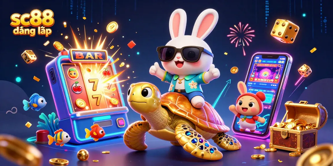 Join the excitement of sc88 đăng nhập with a vibrant and fun casino scene bursting with energy and rewards.