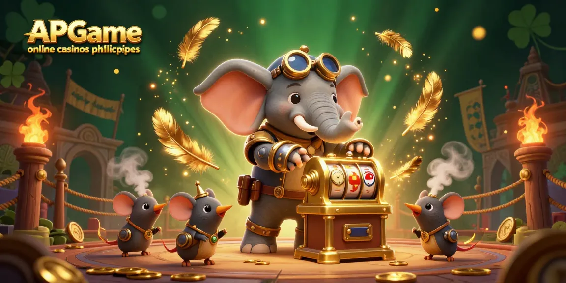Spin golden slot machines at APGame online casinos philippines, featuring vibrant steampunk characters.