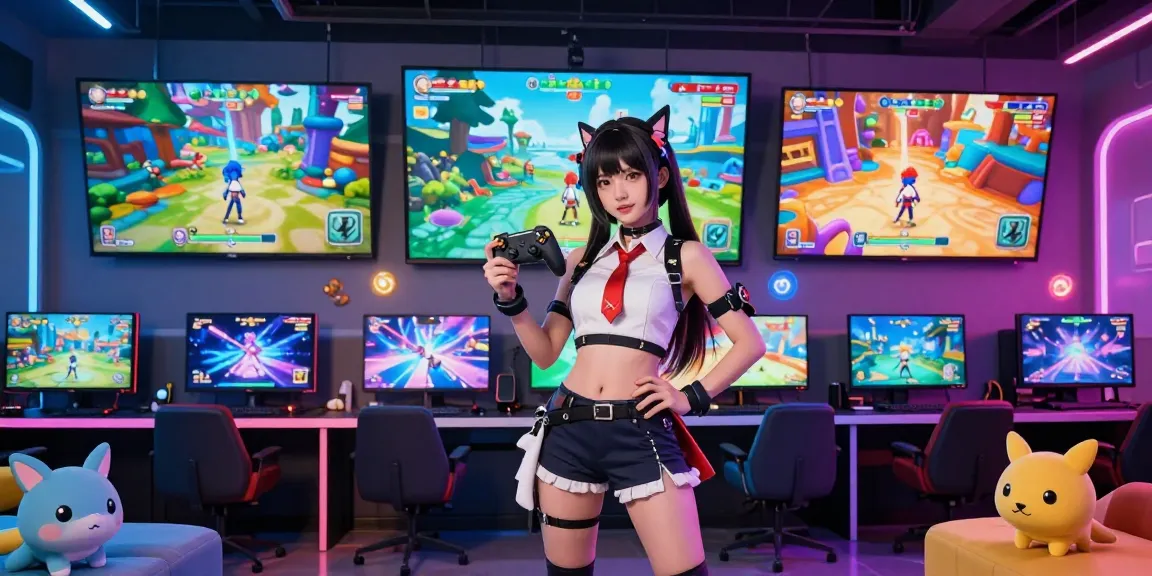 Engaging character from hentai games in a vibrant digital gaming environment with immersive backgrounds.
