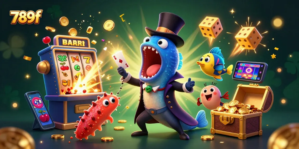 Experience thrilling casino excitement with 789f in this vibrant, magical underwater scene.