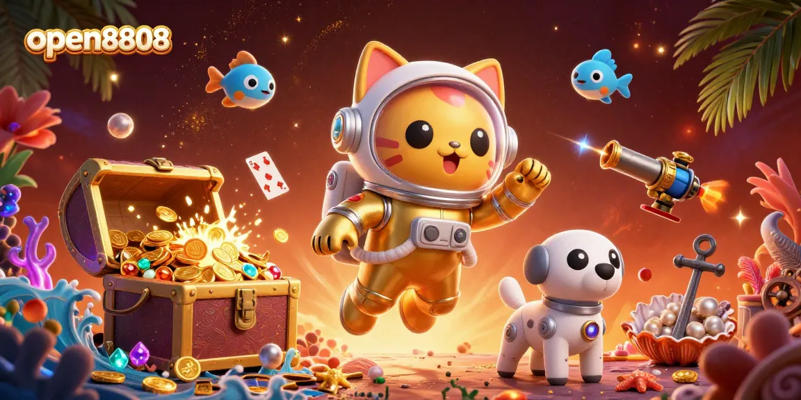 Experience thrilling wins at open8808 with an exciting casino adventure featuring galactic-themed characters.