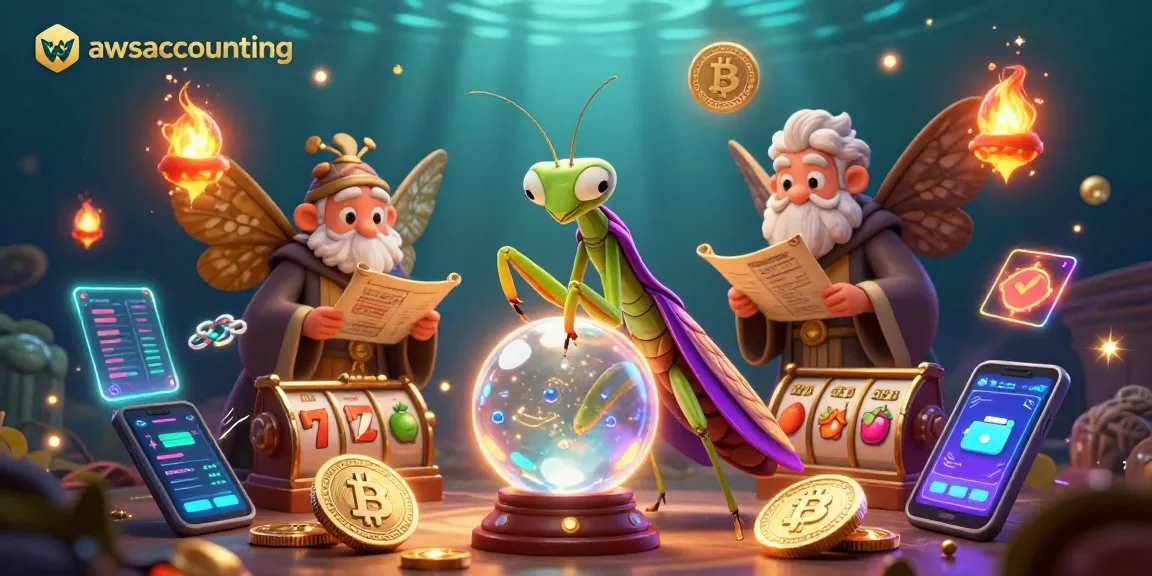 Experience the thrill of slots with awsaccounting's dynamic illustration of a mystical casino world.