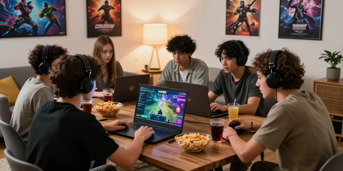 Friends enjoying an exciting gaming session on lotus365 platform in a cozy living room.