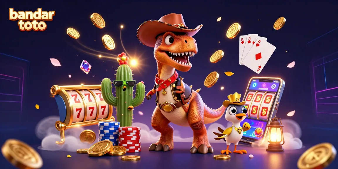 Experience thrilling wins with bandar toto in vibrant online casino action featuring dinosaurs and fun elements.