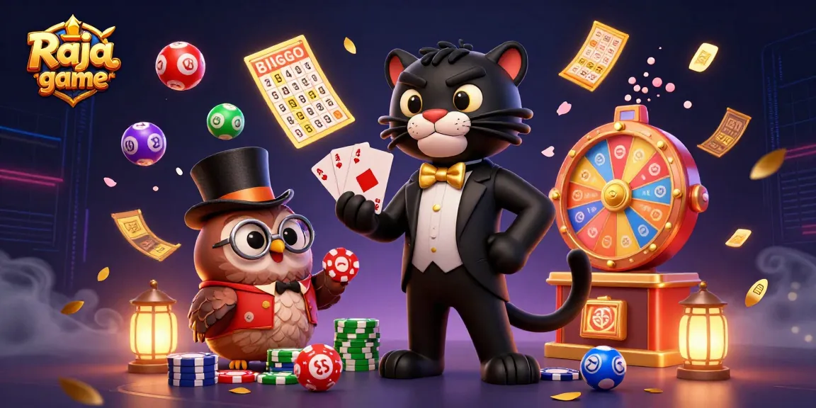 Engage with the thrilling Raja game experience, featuring dynamic elements and colorful imagery.