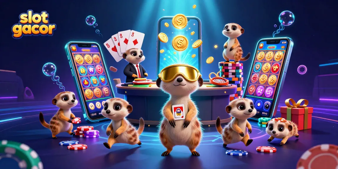Mengumpulkan kemenangan slot gacor dengan karakter meerkat yang bermain di kasino online.
